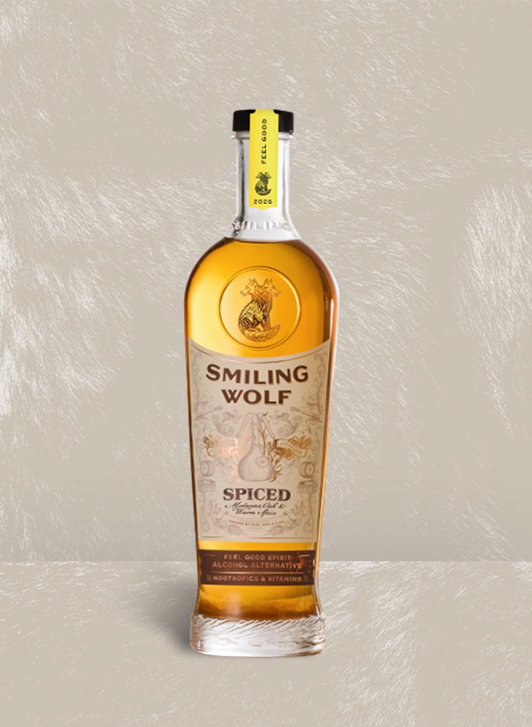 Smiling Wolf Feel Good Alcohol Alternative Ready To Drink Aperitivo Spritz 8x250ml | Alcohol Free Cocktail | Mood Enhancing Natural Nootropics & Vitamins