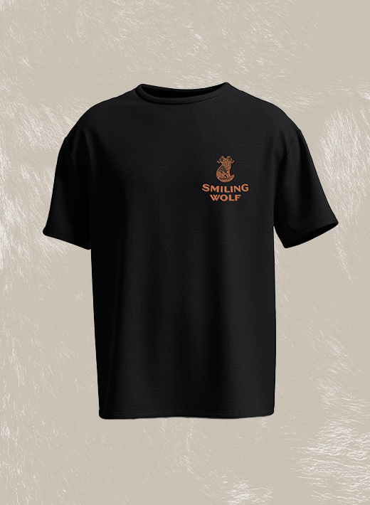 Smiling Wolf Black T-Shirt
