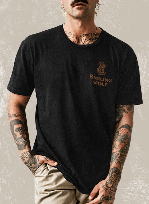 Smiling Wolf Black T-Shirt